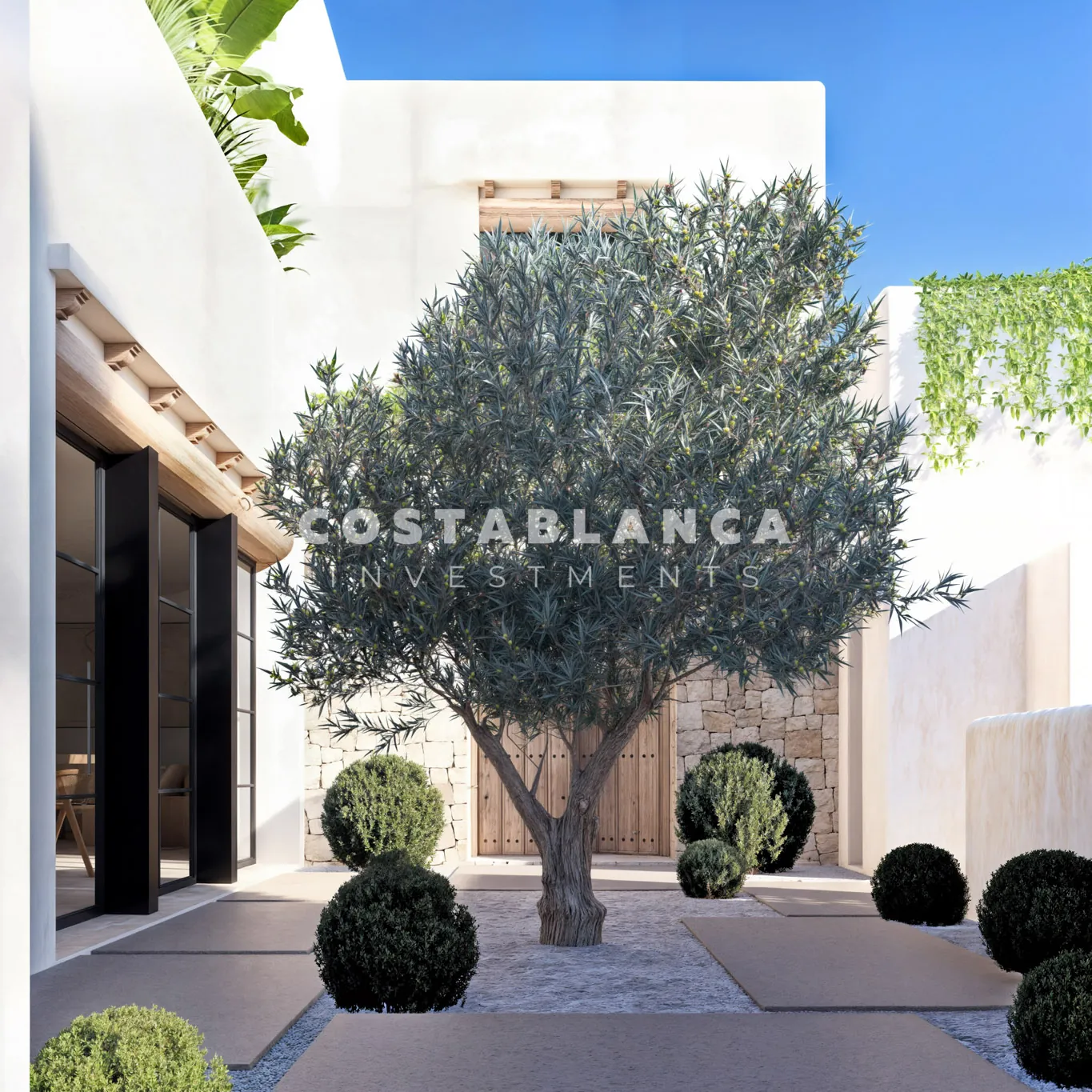 Vilă contemporană în stil ibizian de vânzare în Denia