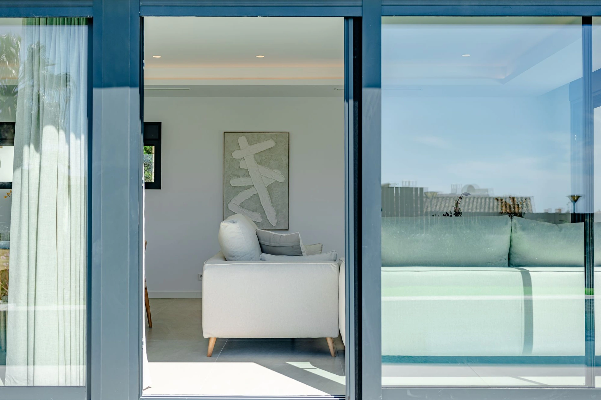 Luxury villa inspired by Ibiza with sea views and a rooftop oasis for sale in Calpe.