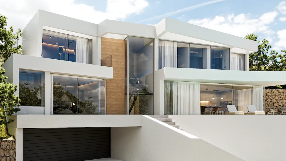 Vila modernă nou-construită de vânzare în Altea Hills