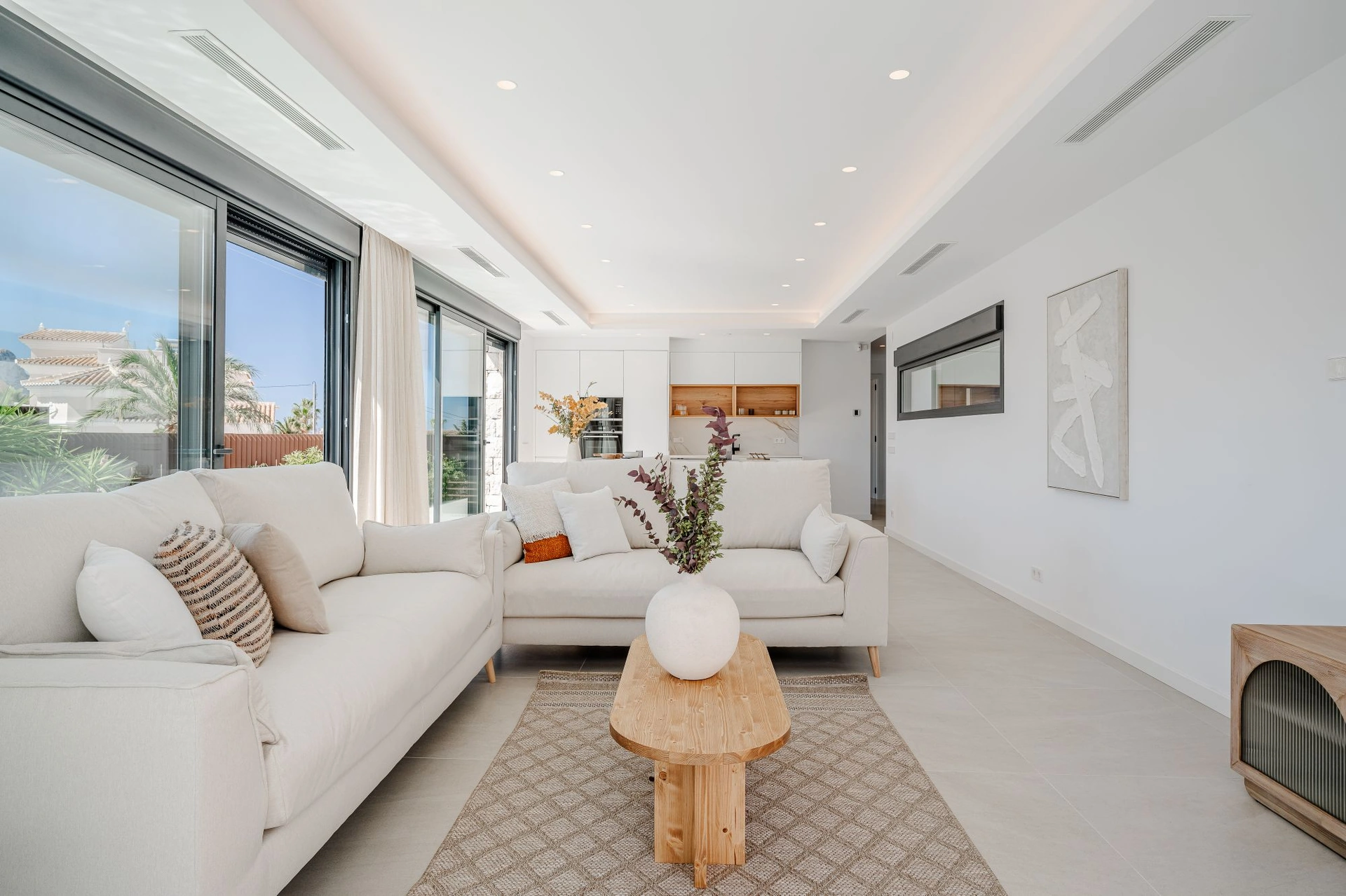 Luxury villa inspired by Ibiza with sea views and a rooftop oasis for sale in Calpe.