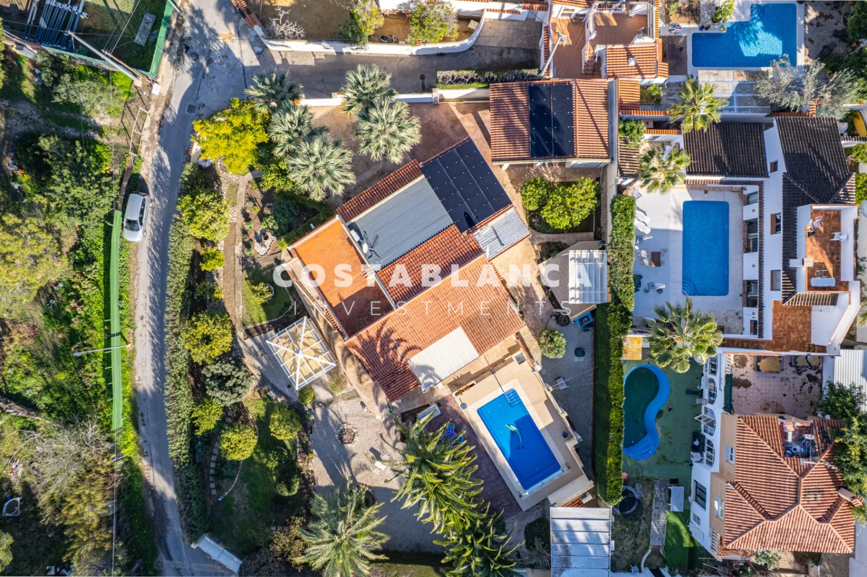 Single Floor Villa with Pool and Solar Panels in Quiet Area of L’Albir