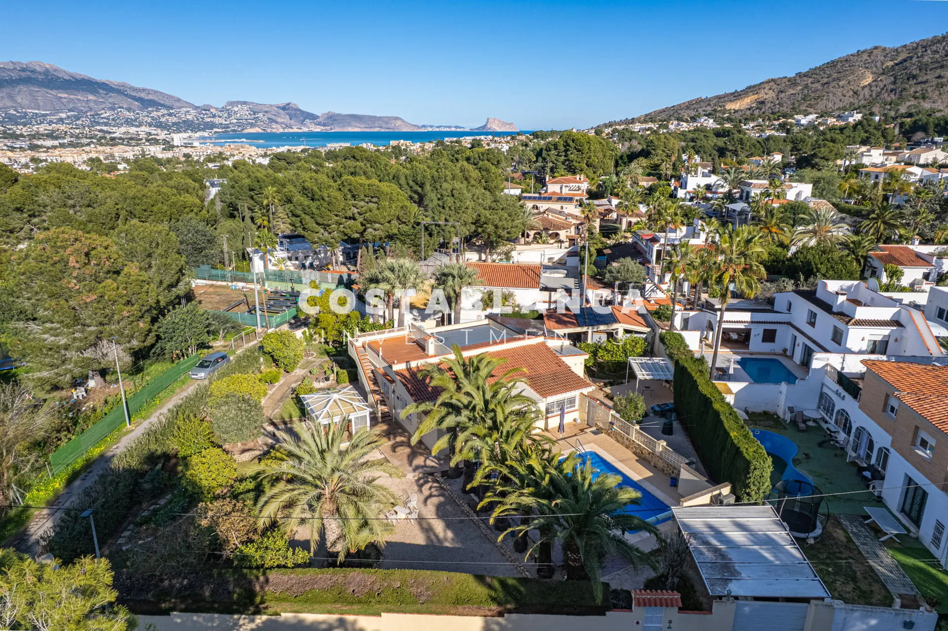Single Floor Villa with Pool and Solar Panels in Quiet Area of L’Albir