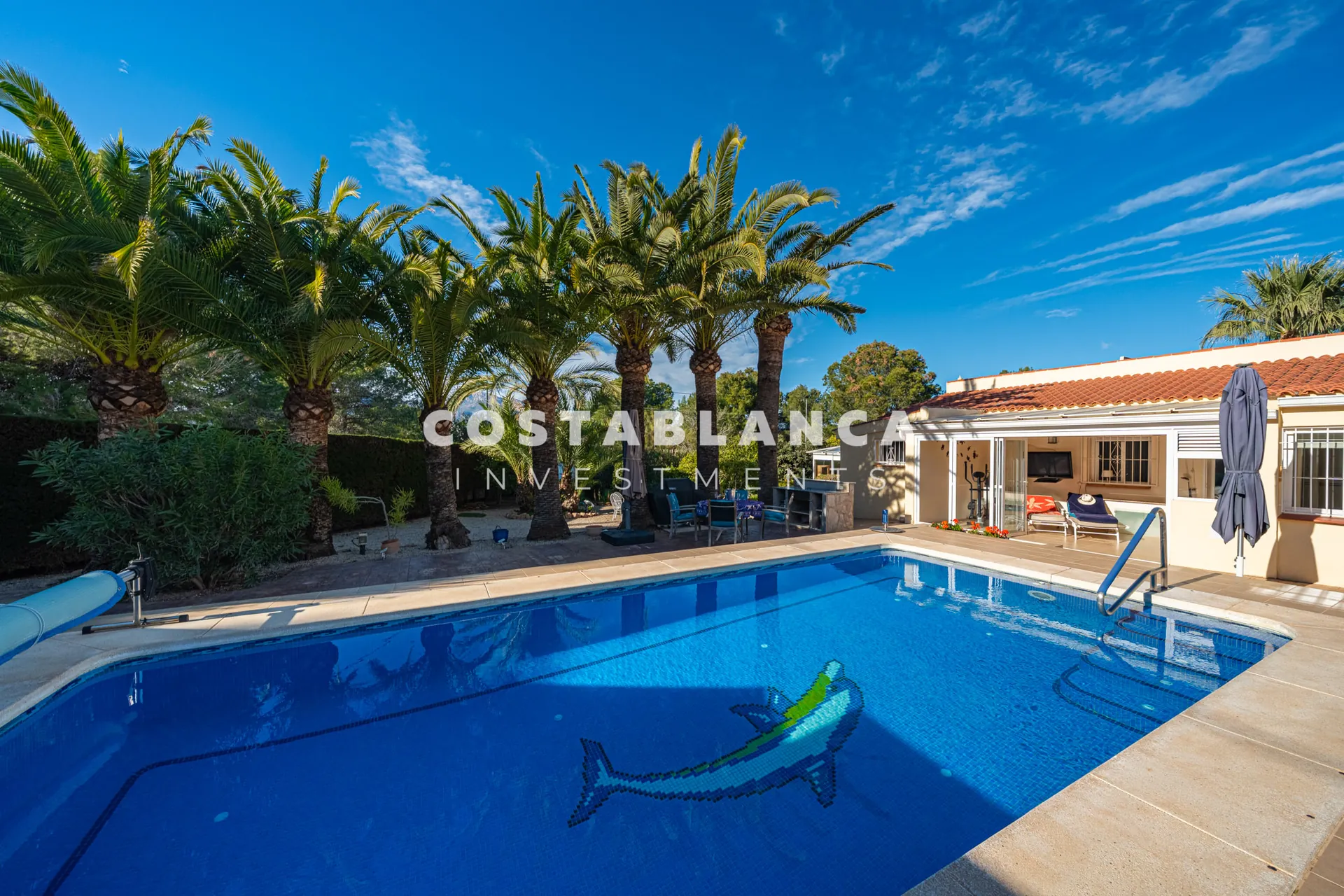 Single Floor Villa with Pool and Solar Panels in Quiet Area of L’Albir