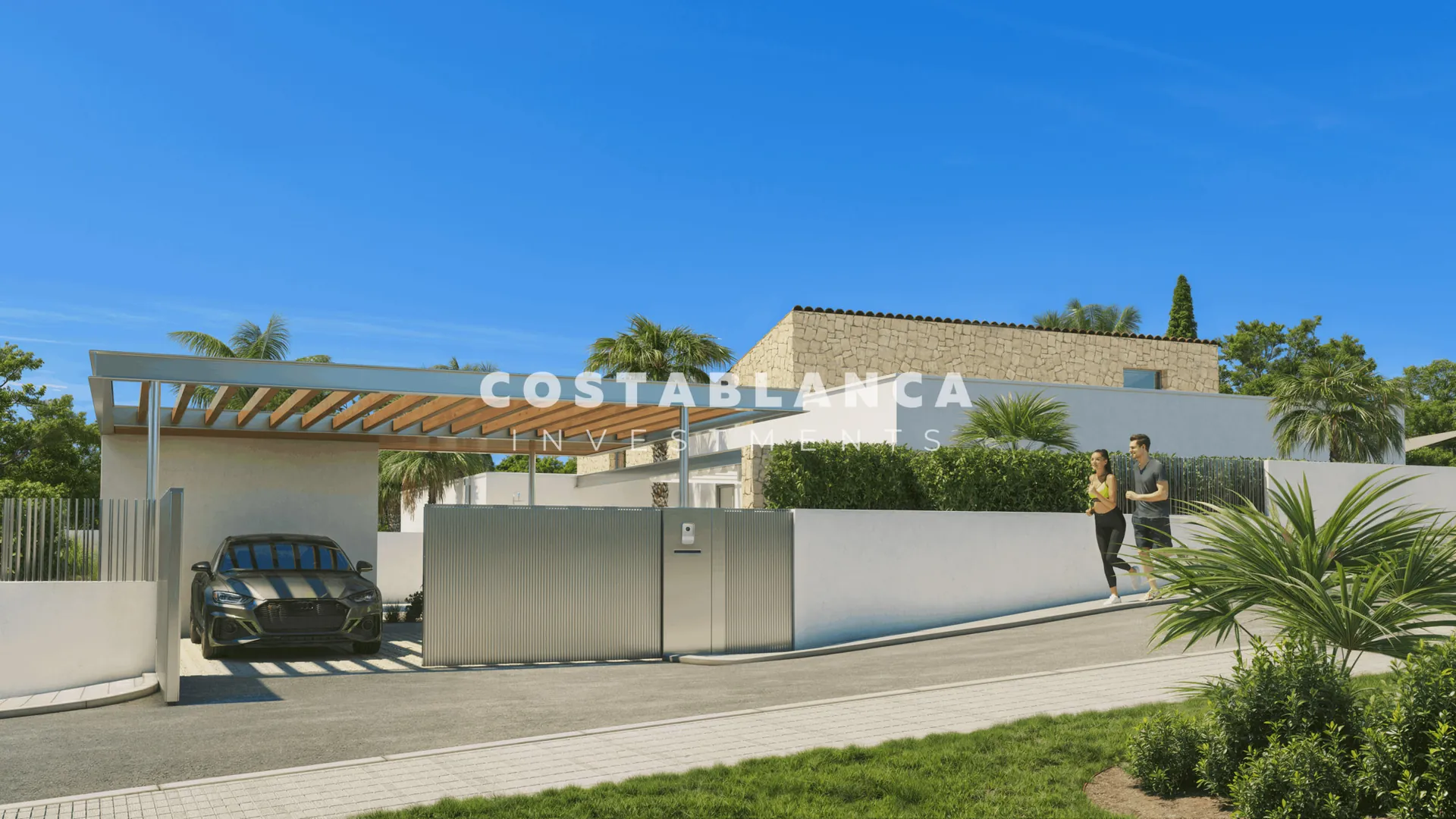 Vila de lux nou construită cu vedere la mare de vânzare în Alfaz del Pi.
