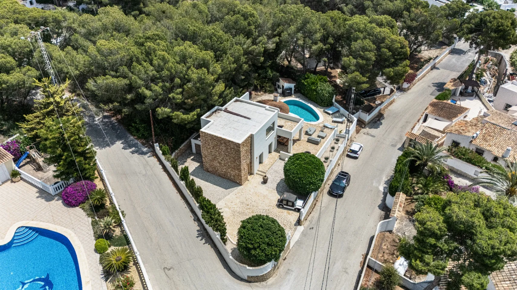 Vila de vânzare în Moraira, la scurtă distanță de plajă.