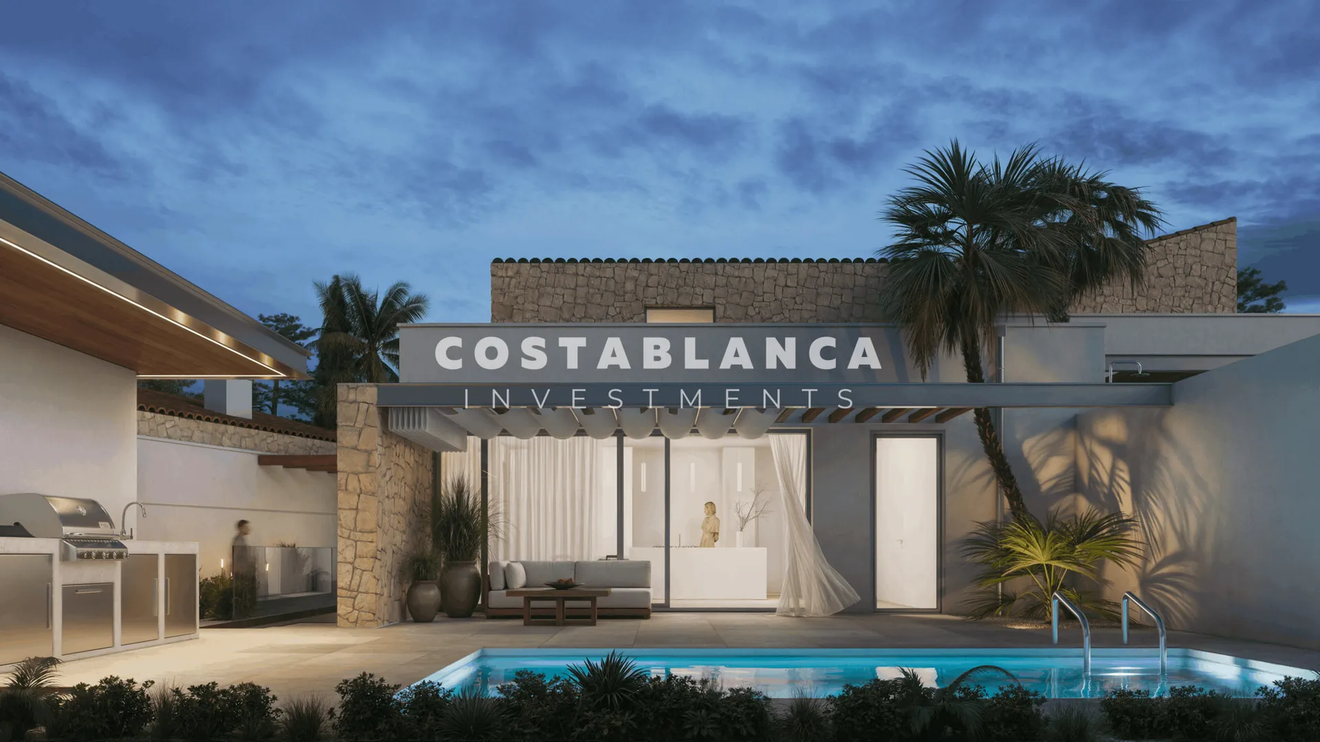 Vila de lux nou construită cu vedere la mare de vânzare în Alfaz del Pi.