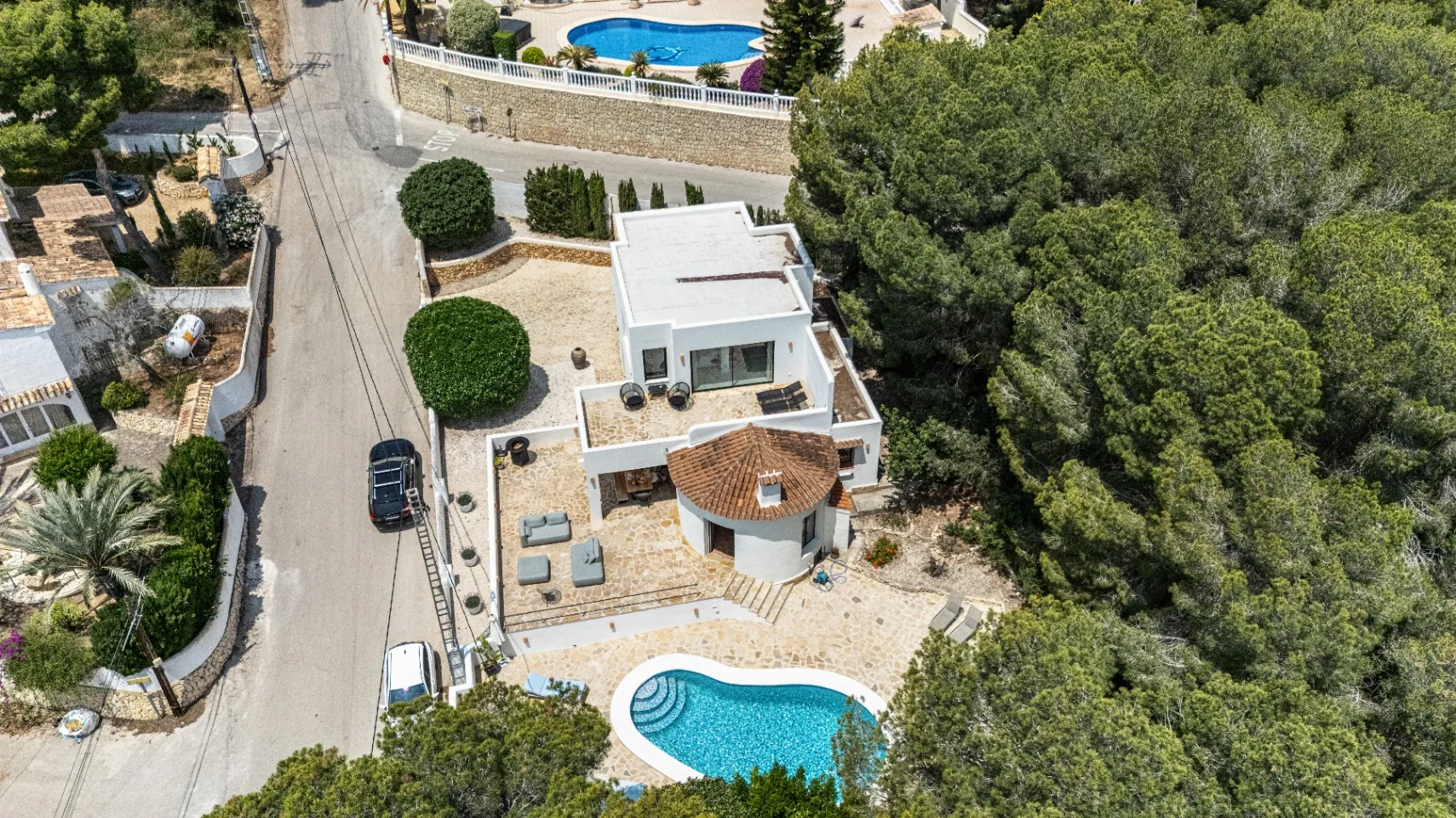 Vila de vânzare în Moraira, la scurtă distanță de plajă.