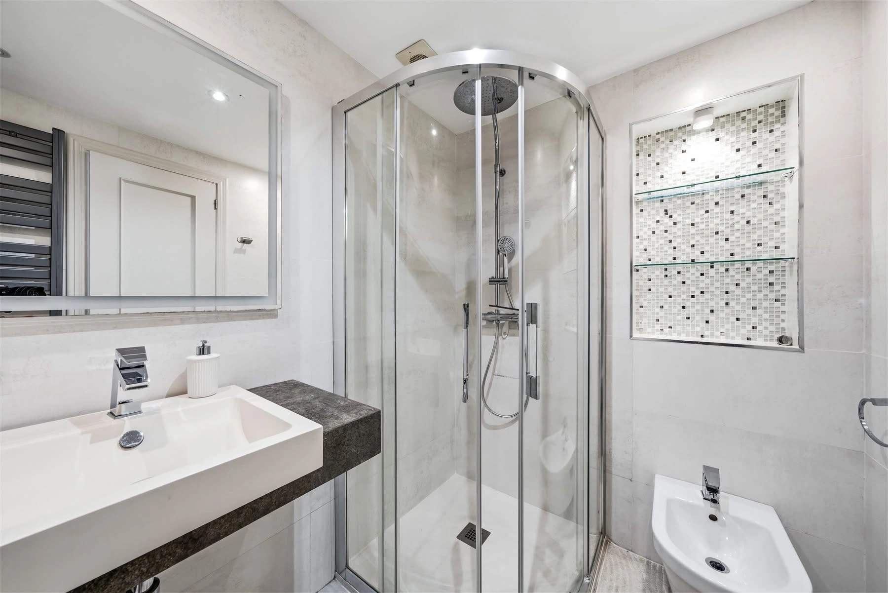 Elegant townhouse with panoramic sea views and dual terraces for sale in Altea Hills.