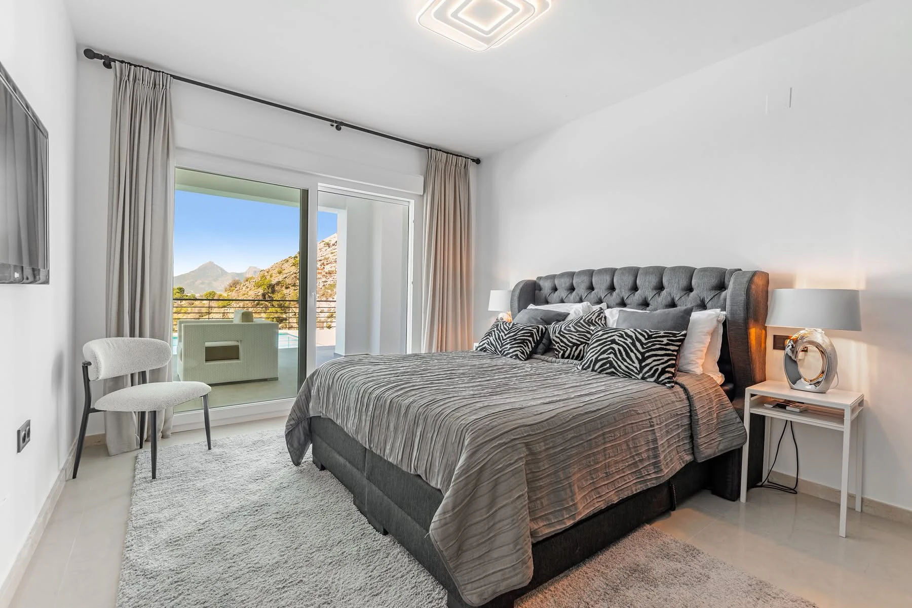 Designer villa with endless views of the Costa Blanca for sale in Altea Hills.