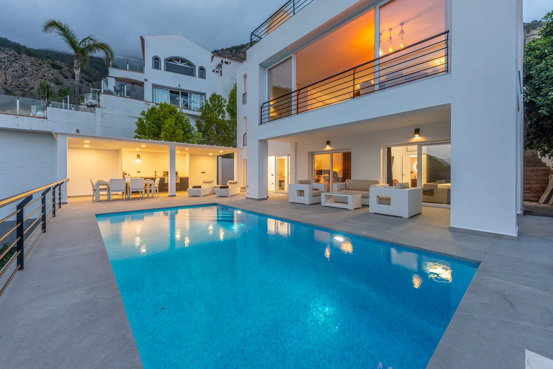 Designer villa with endless views of the Costa Blanca for sale in Altea Hills.