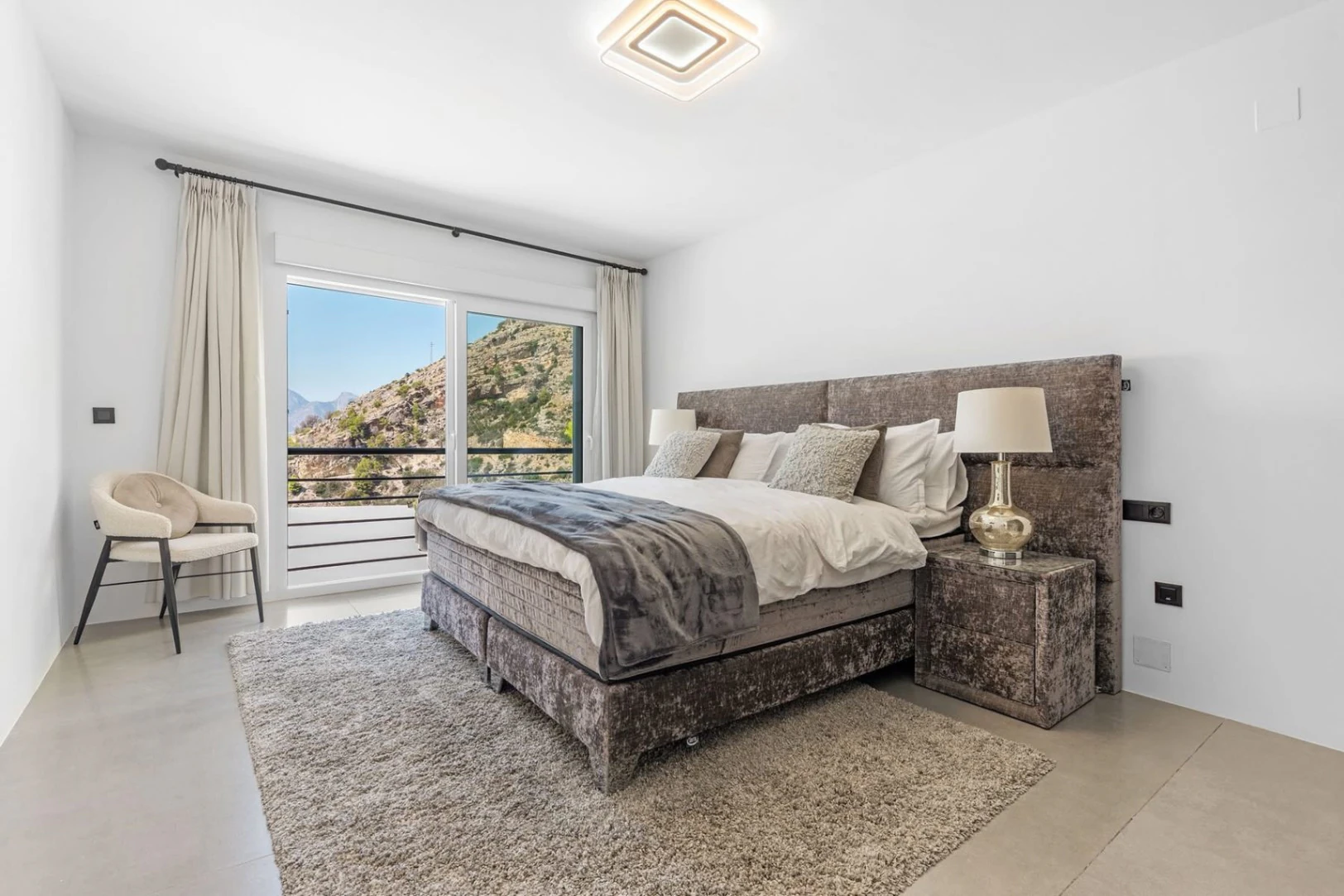 Designer villa with endless views of the Costa Blanca for sale in Altea Hills.