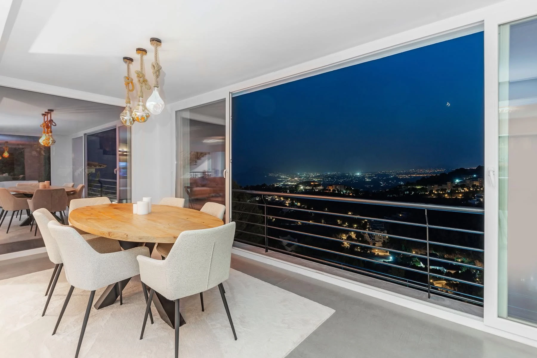 Designer villa with endless views of the Costa Blanca for sale in Altea Hills.