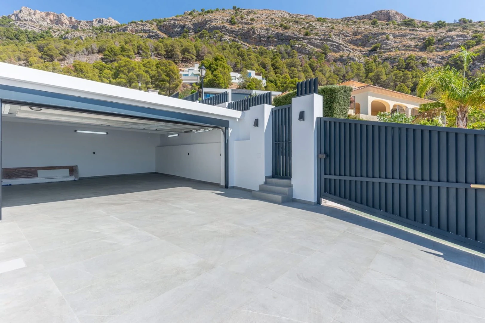 Designer villa with endless views of the Costa Blanca for sale in Altea Hills.