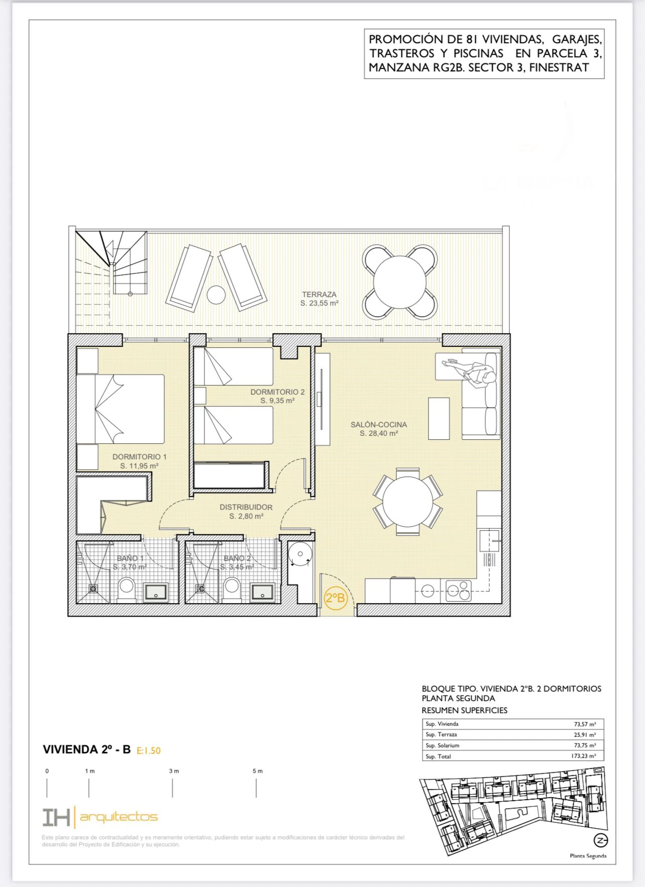 New penthouse with a 73 m² solarium for sale in Finestrat / Benidorm Costa Blanca.