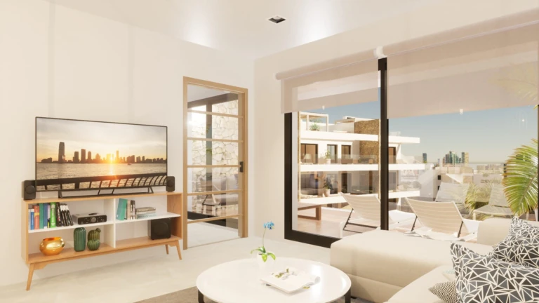 Apartamento nuevo amueblado con parcela privada en venta en Finestrat - Benidorm Costa Blanca