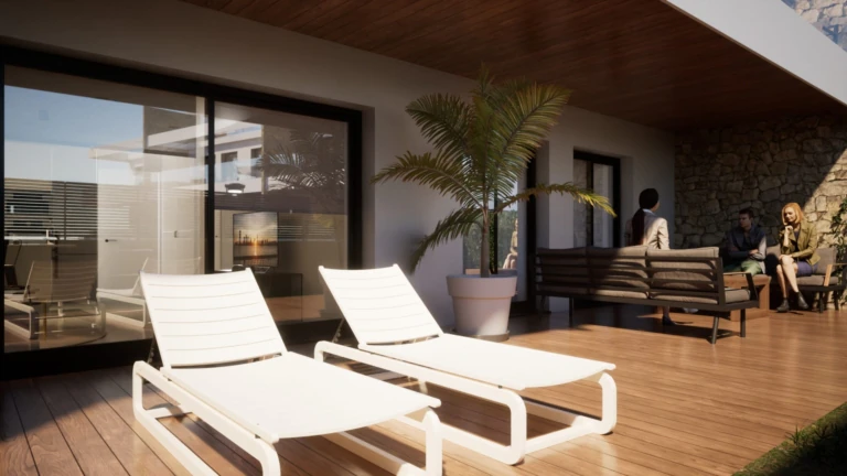 Apartamento nuevo amueblado con parcela privada en venta en Finestrat - Benidorm Costa Blanca