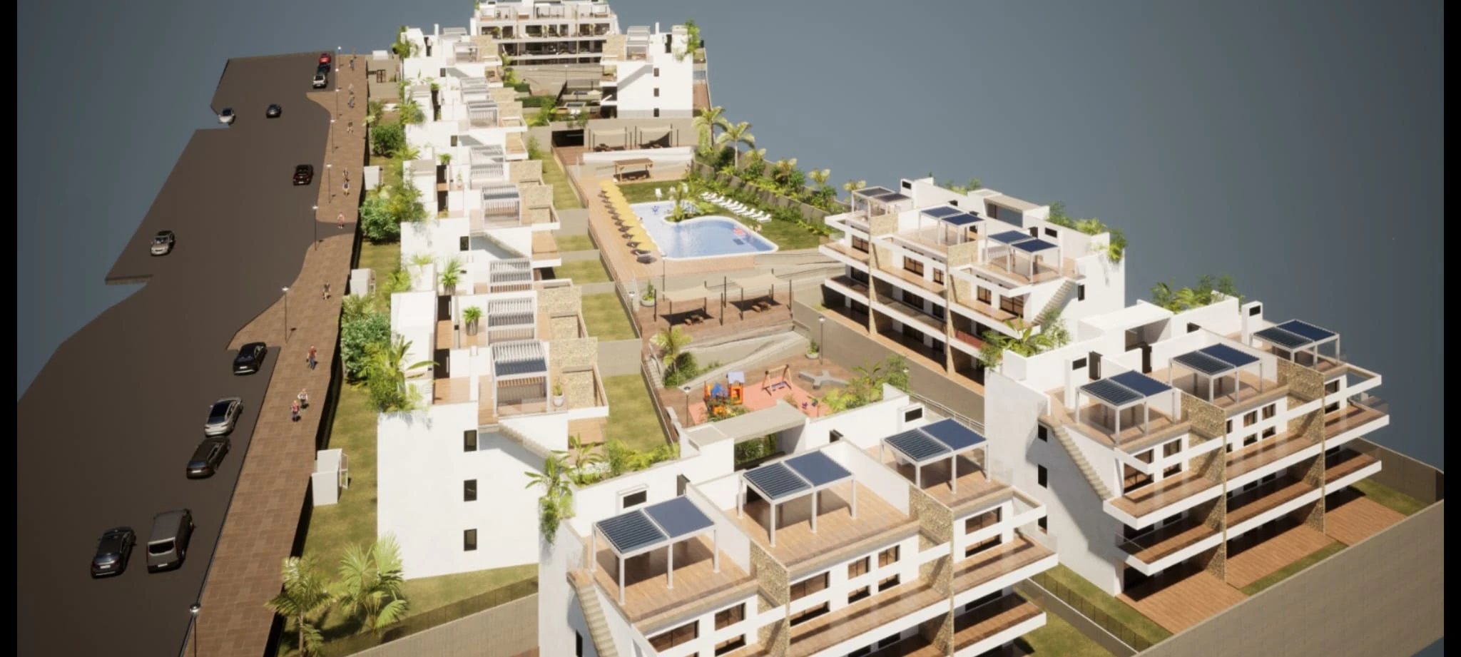 New penthouse with a 73 m² solarium for sale in Finestrat / Benidorm Costa Blanca.