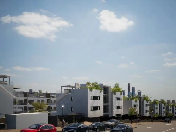 Apartament nou exclusiv, mobilat, cu grădină privată și piscină privată de vânzare în Finestrat / Benidorm.