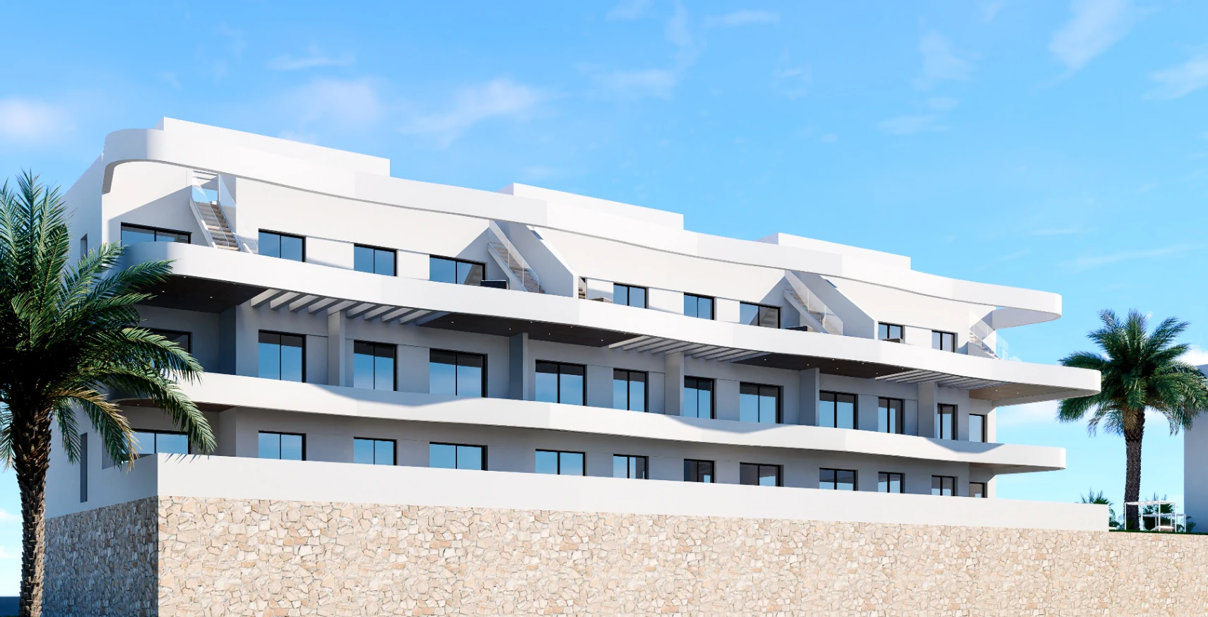 Apartament modern nou de vânzare în Finestrat cu vedere la mare.