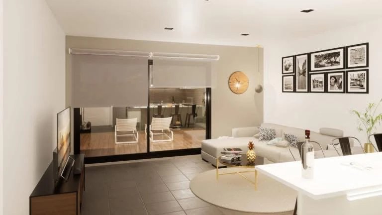 Apartament nou exclusiv, mobilat, cu grădină privată și piscină privată de vânzare în Finestrat / Benidorm.