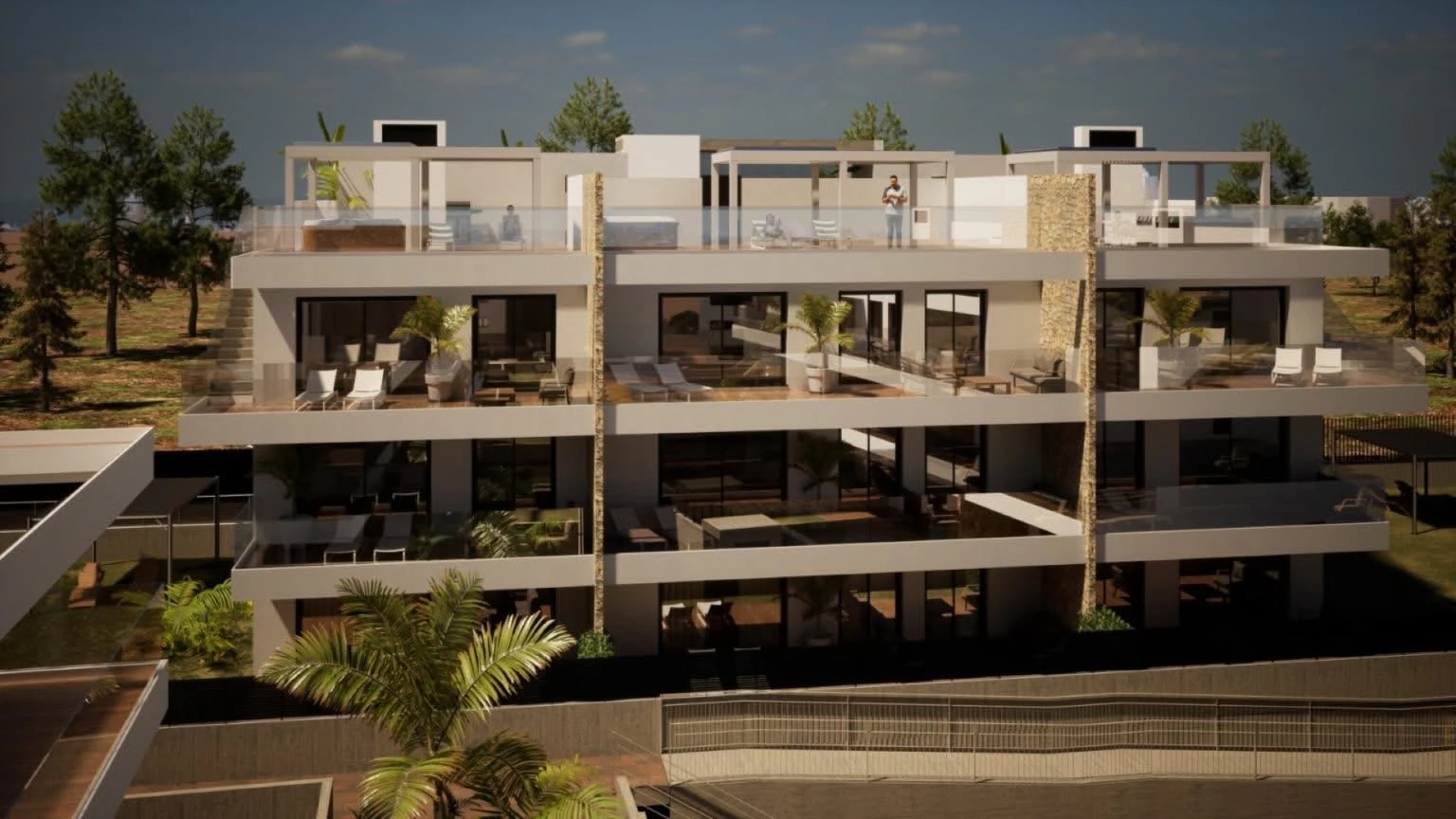 Apartament nou exclusiv, mobilat, cu grădină privată și piscină privată de vânzare în Finestrat / Benidorm.
