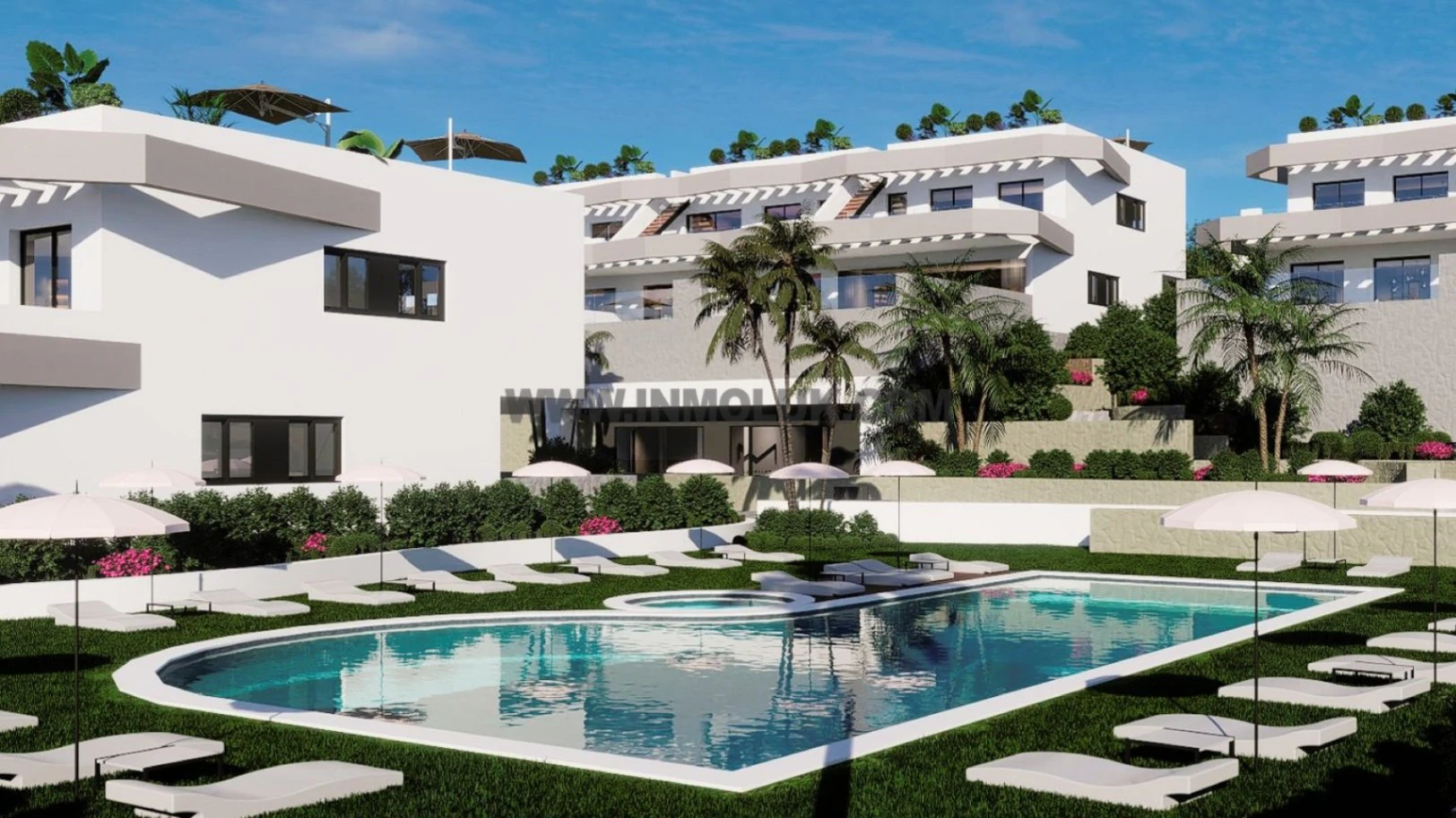 Bungalow cu solariu deasupra de vânzare în Finestrat, Benidorm - final 2027