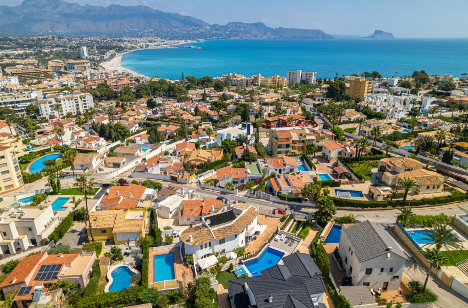 Vila mediteraneană tradițională cu vedere la mare de vânzare în L'Albir