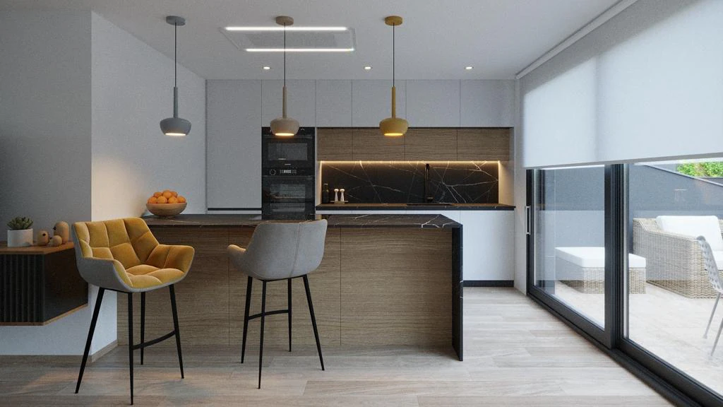 Penthouse nou complet mobilat cu terasă de 73 m² deasupra, de vânzare în Finestrat / Benidorm Costa Blanca.