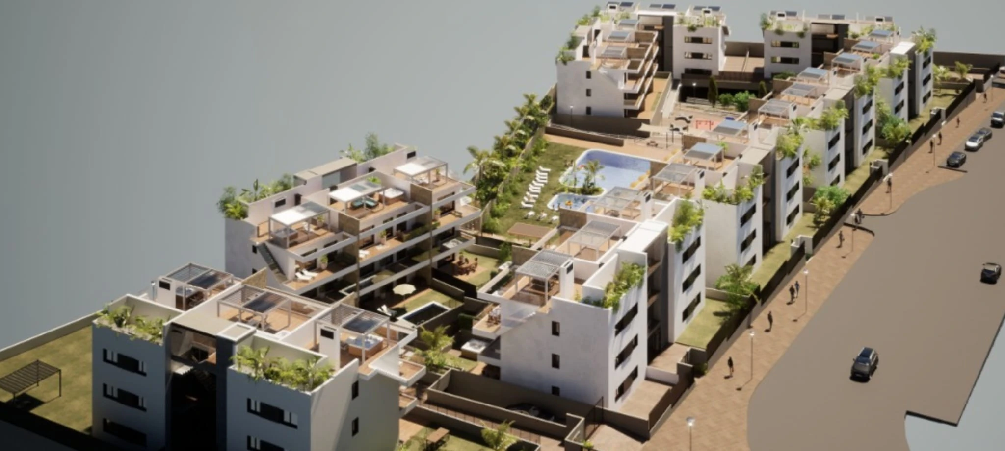 Penthouse nou complet mobilat cu terasă de 73 m² deasupra, de vânzare în Finestrat / Benidorm Costa Blanca.