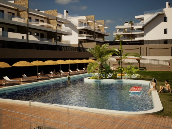 Penthouse nou complet mobilat cu terasă de 73 m² deasupra, de vânzare în Finestrat / Benidorm Costa Blanca.