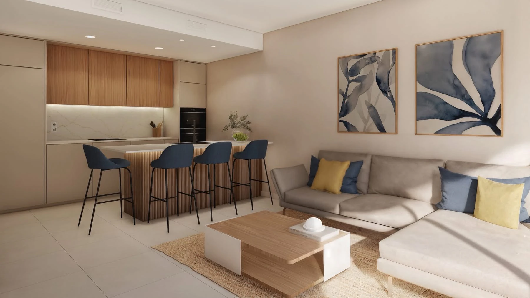 Apartament în construcție pe prima linie a plajei de vânzare în Villajoyosa - Octombrie 2027