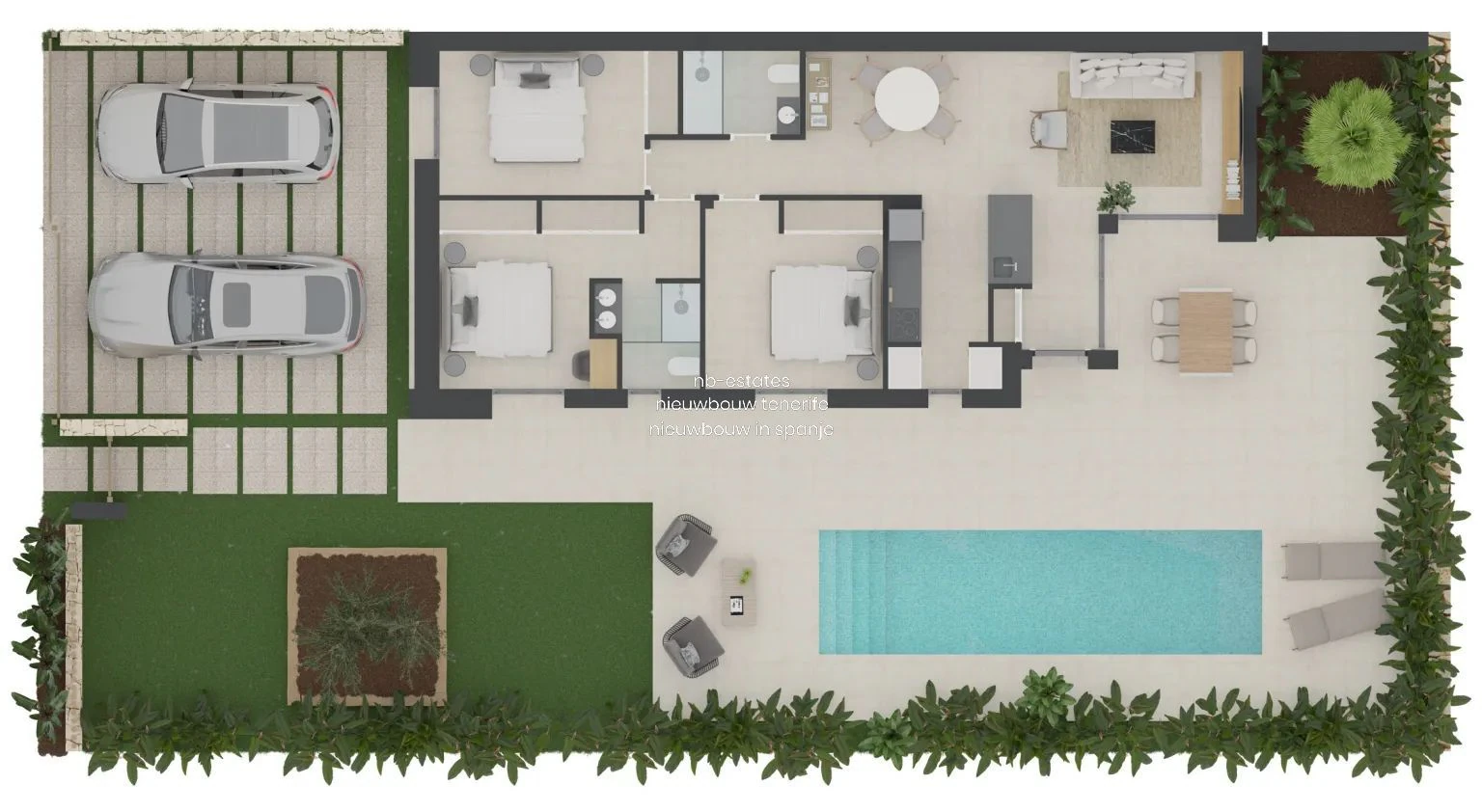 Vila cu 3 camere și piscină privată de vânzare în Finestrat