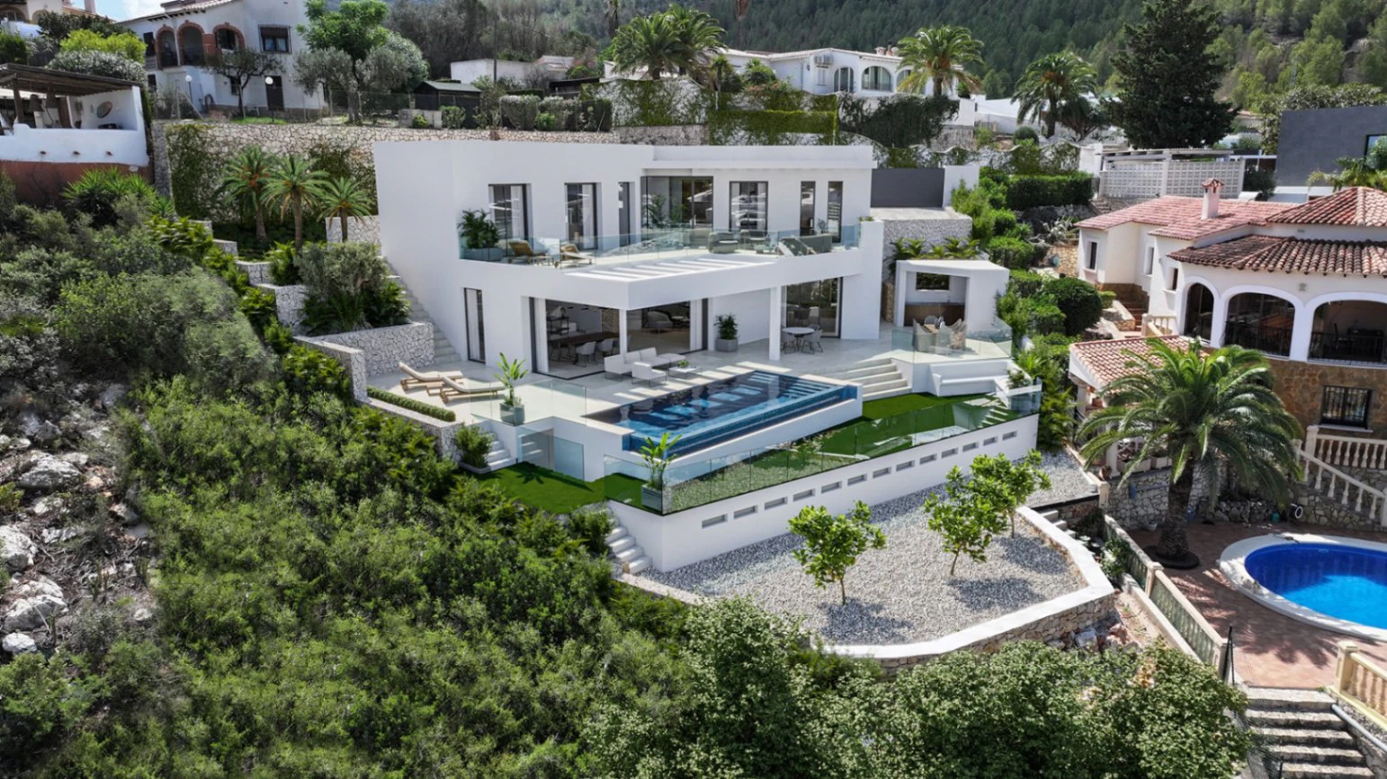 Modern villa with spectacular views Denia