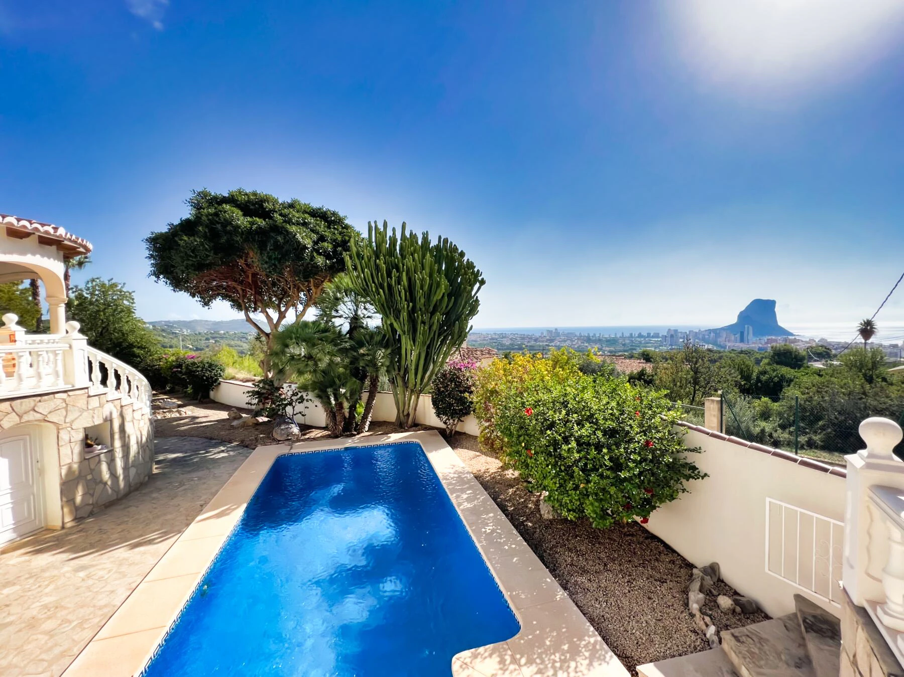 Villa with sea and Peñon de Ifach views in Calpe