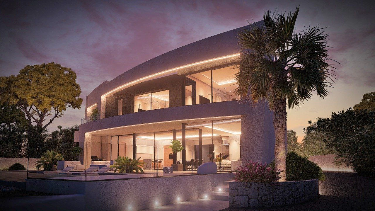 Moderne villa te koop met panoramisch uitzicht op zee