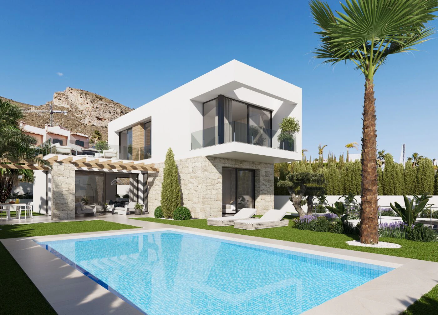 Beautiful modern villas for sale in Finestrat