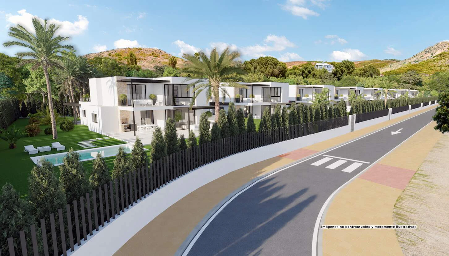 Moderne nieuwbouwvilla op perceel nummer 1 met een privézwembad in een exclusieve urbanisatie nabij La Nucía, Costa Blanca
