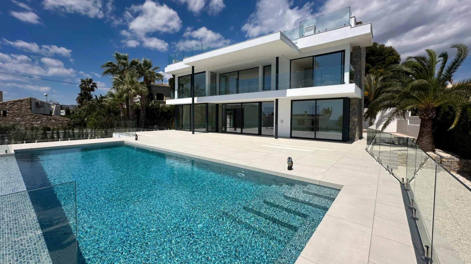Stunning key-ready modern villa just 50 metres from the sea in Calalga, Calpe, Costa Blanca
