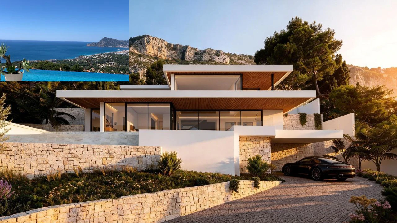 Super luxury villa with spectacular sea views for sale in Altea, Calle Costa del Azahar 16.