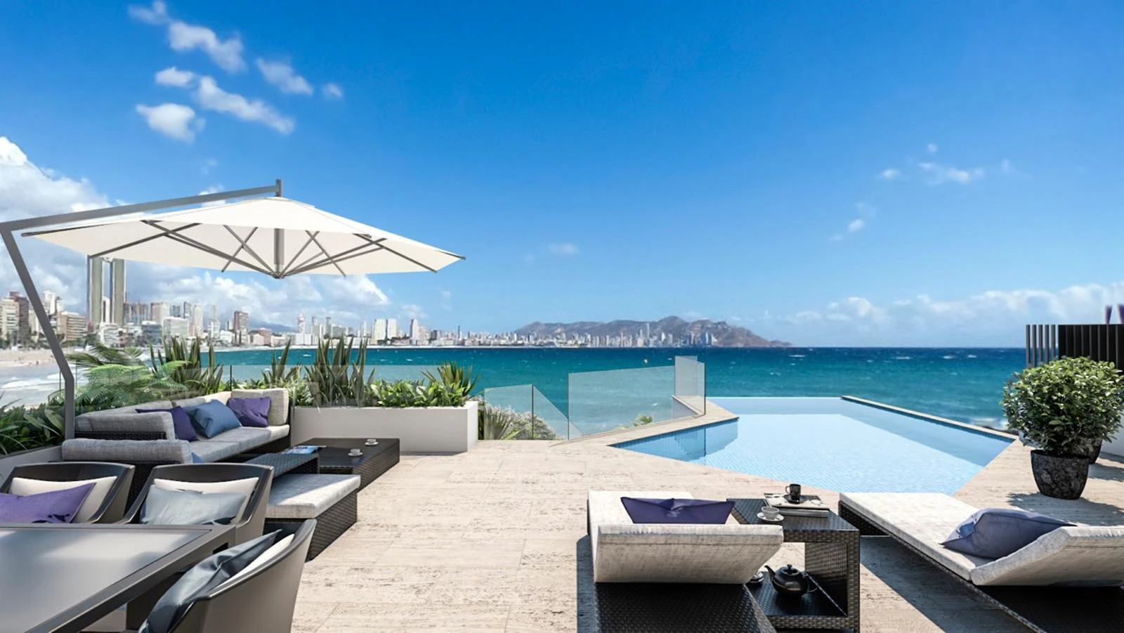 Luxe appartementen en duplexen in Benidorm aan het strand