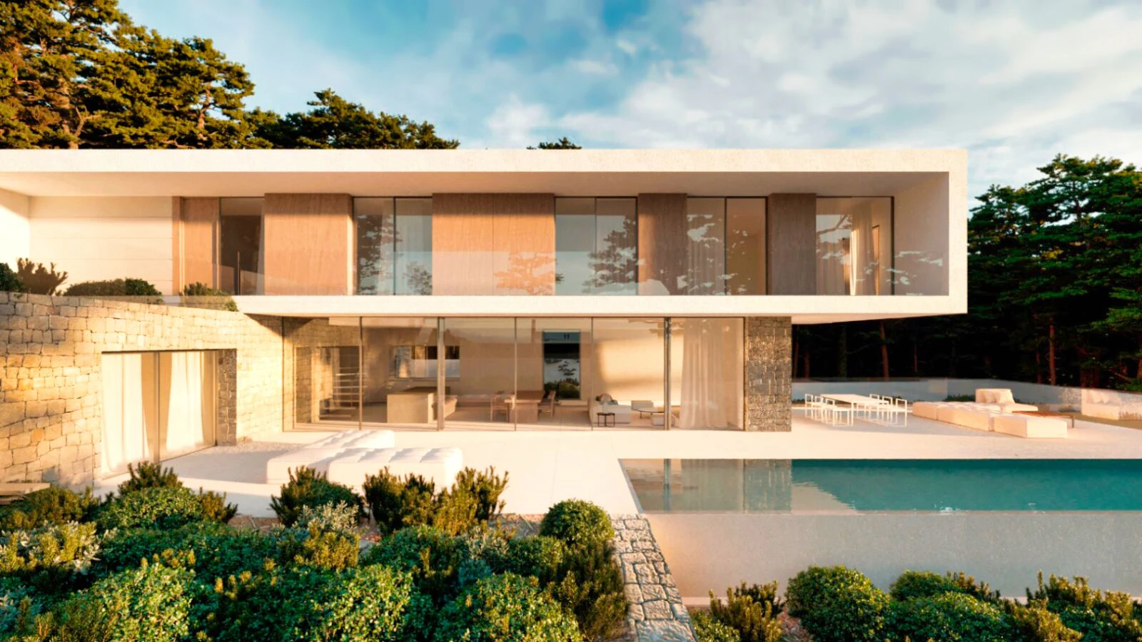 Luxury villa with sea views for sale in Moraira