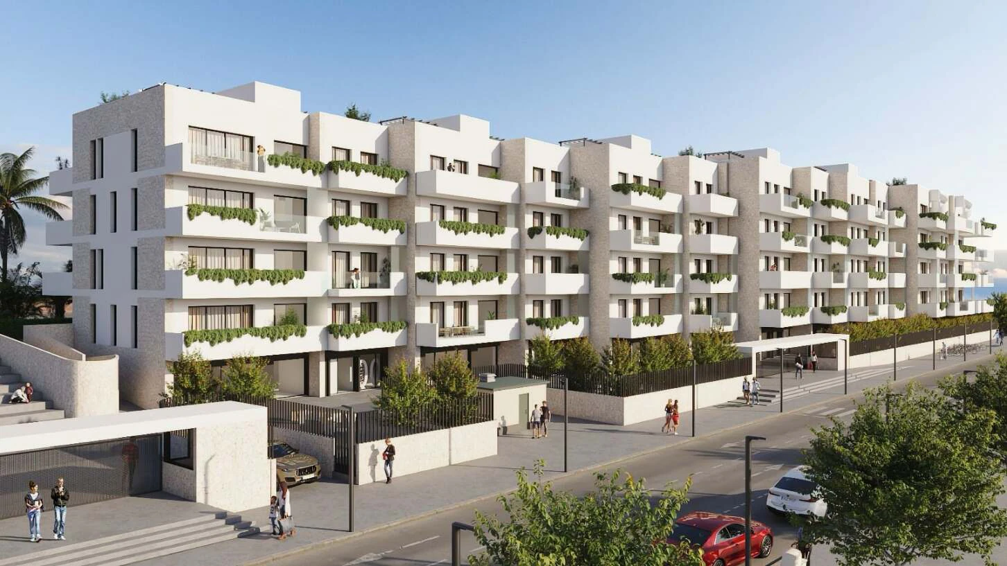 Luxe appartement op de 1e verdieping, omringd door veel natuur, binnen een nieuw complex in La Nucia, Costa Blanca.