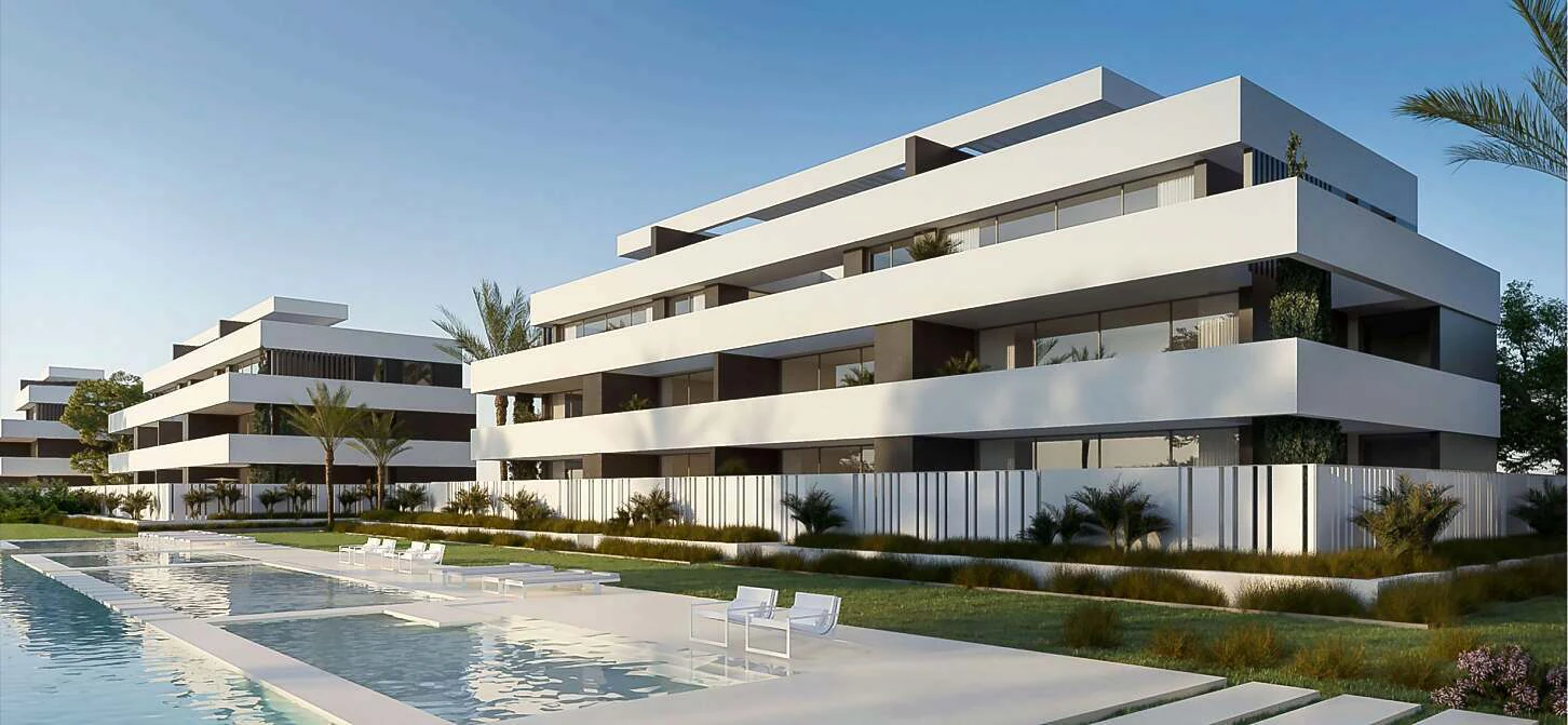 Luxueus appartement op de begane grond met privé-tuin in een besloten residentie in La Nucía, Costa Blanca.