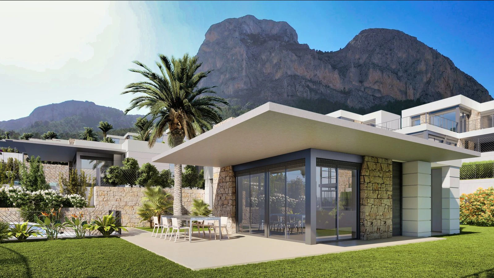 Modern Villa with sea views for sale in Polop