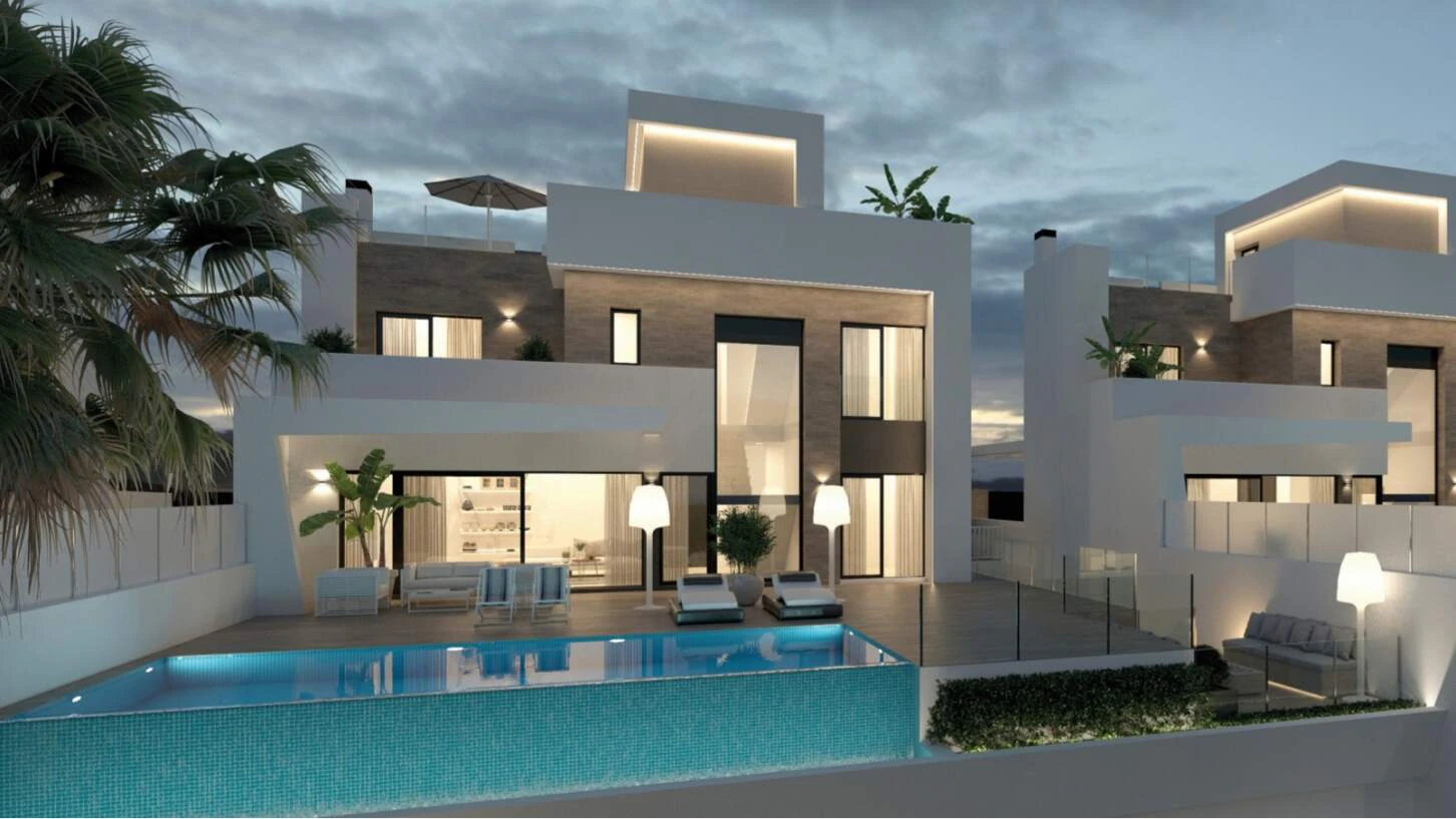 Nieuwe moderne villa in Finestrat met onbelemmerd uitzicht op de zee, infinity pool en exclusief ontwerp dichtbij Benidorm