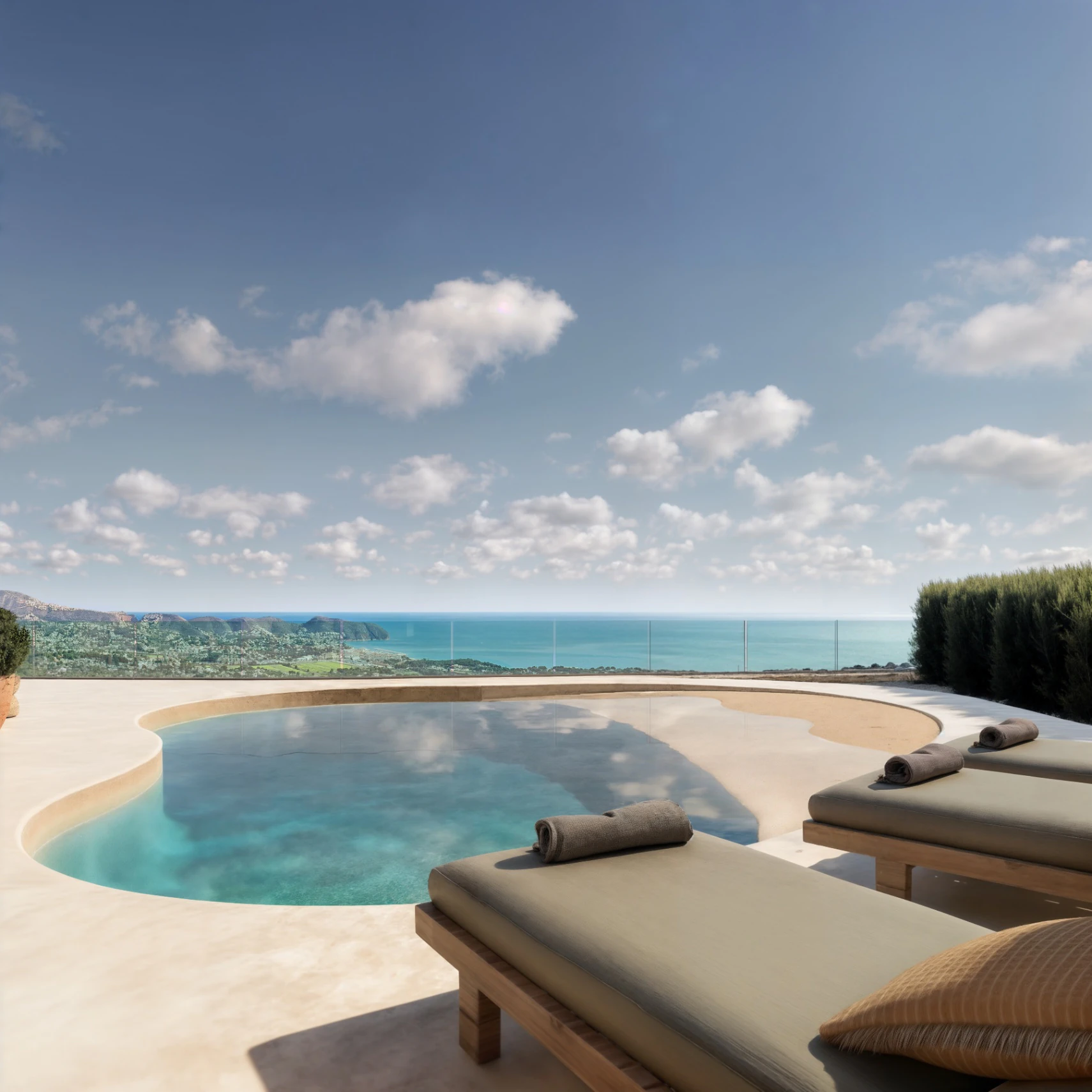 Design Ibiza-style villa with panoramic views in Moraira, Costa Blanca