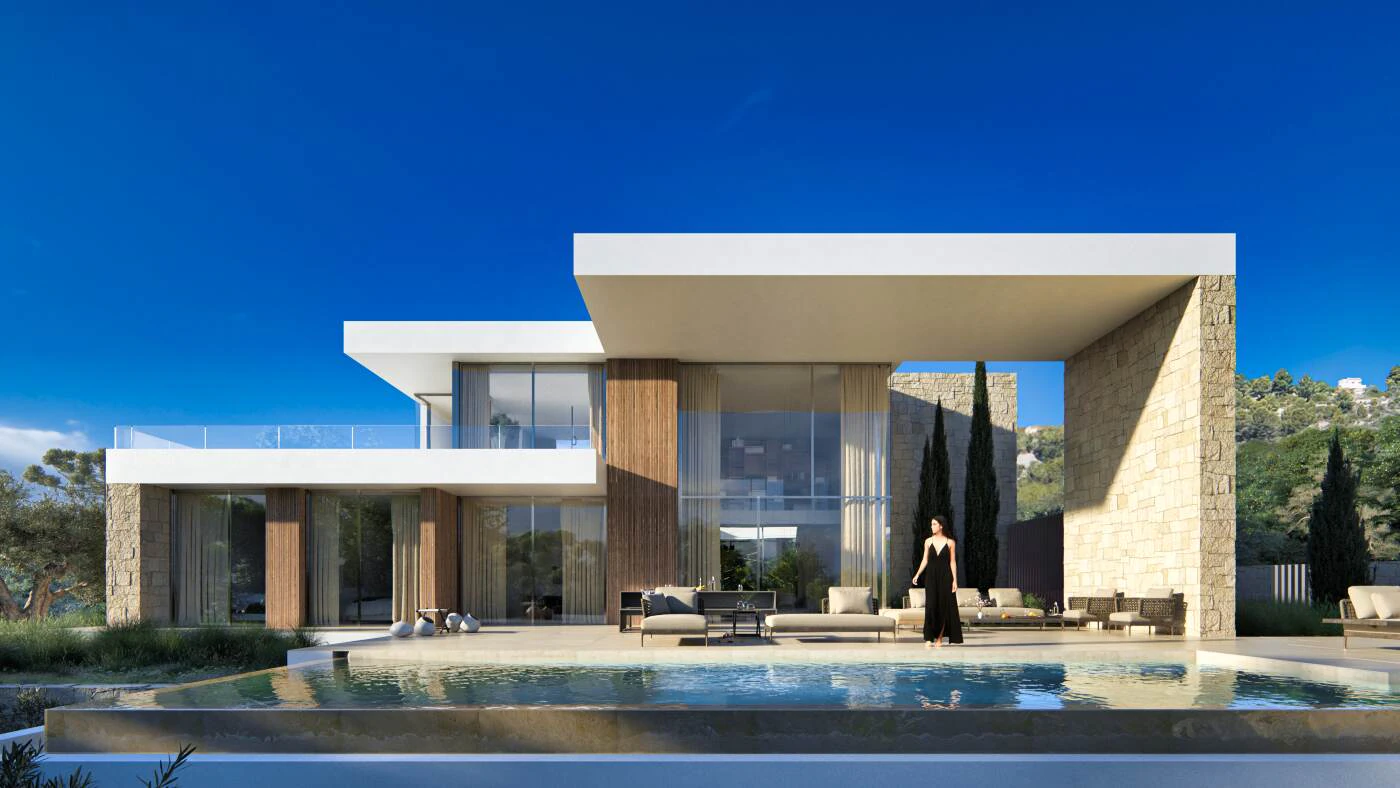 Modern Villa with 180 degree seaviews for sale in Moraira