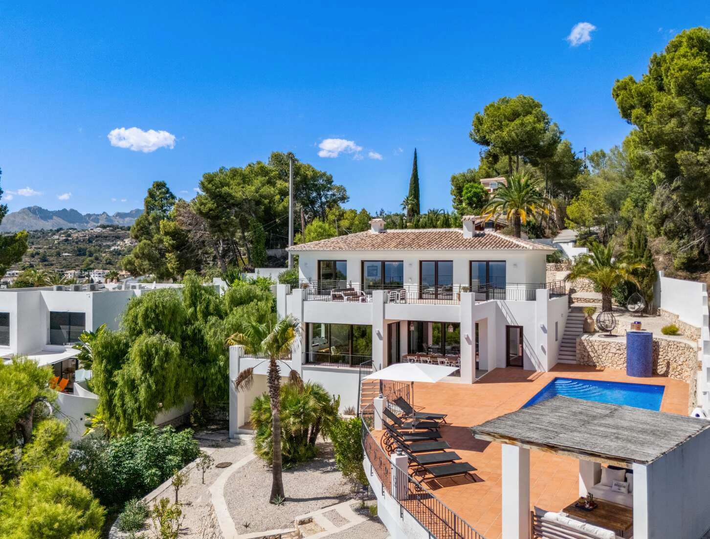 Exceptional luxury villa with panoramic views of the sea and mountains in Benissa, Costa Blanca.
