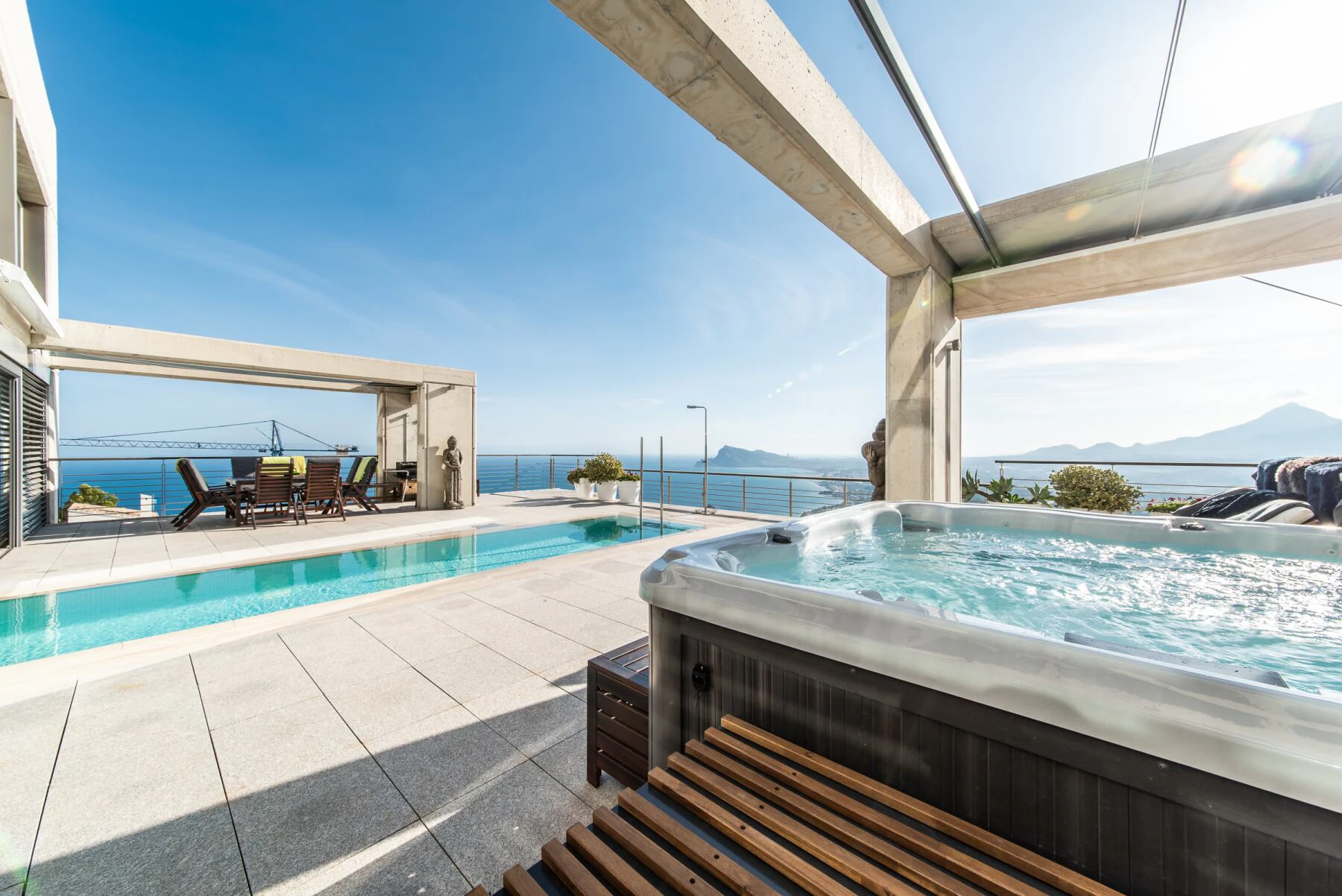 Modern luxury villa for sale with panoramic sea views in Altea Hills