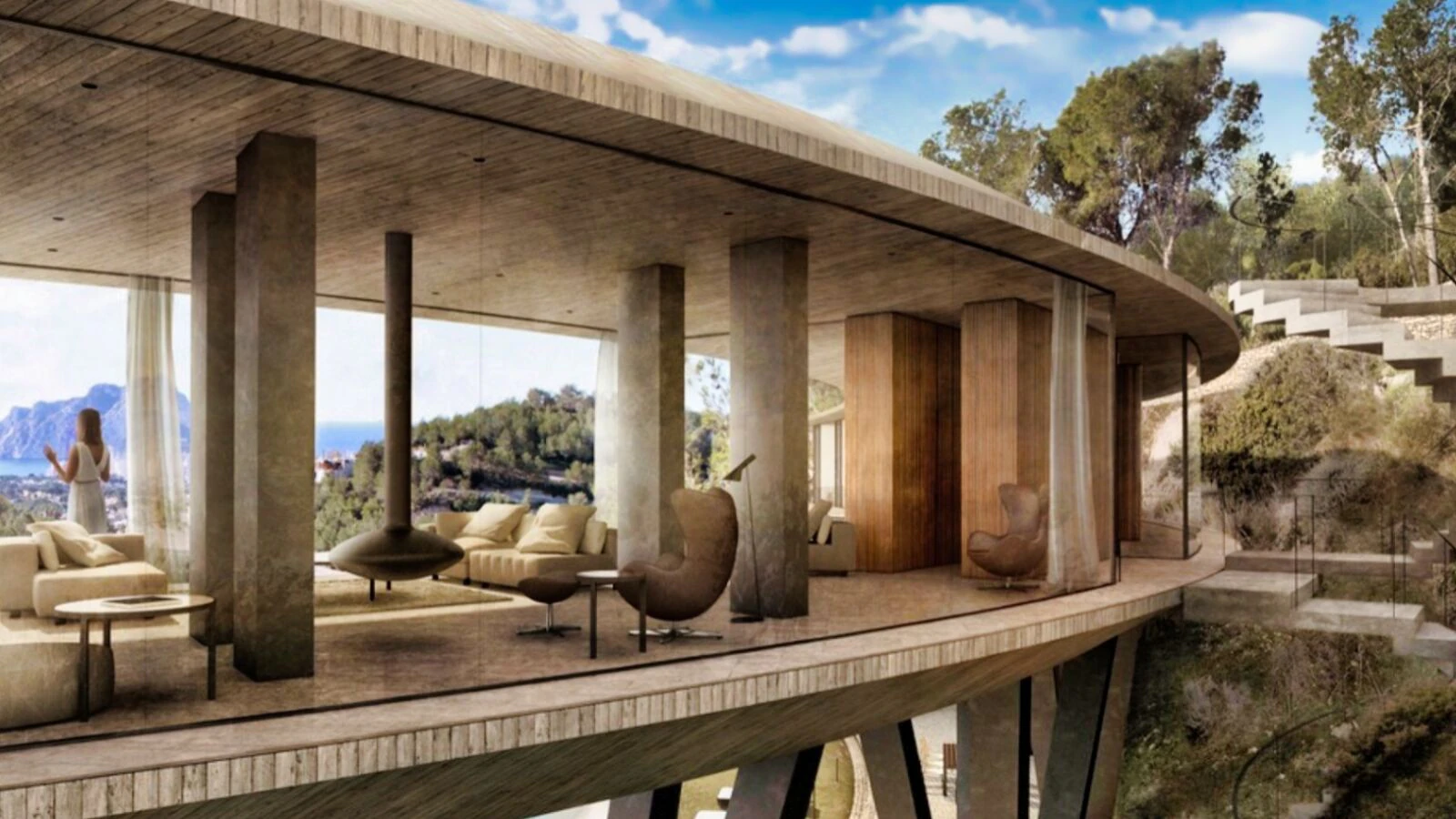 Exclusieve villa met uitzicht op zee in Benissa, Spanje